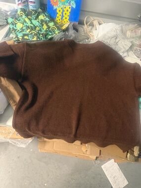 Cozy Brown Knit Sweater women’s a new day size medium new with tags
